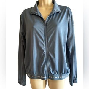 Under Armour dusty blue zip up jacket size XS